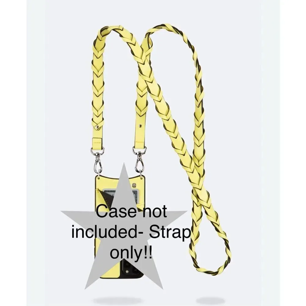 Bandolier yellow & silver braided Zoey crossbody /belt/strap rare htf NIP NWT